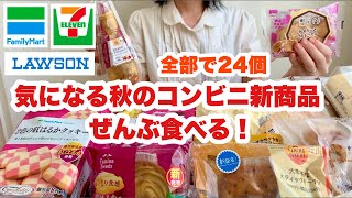 【大食い】コンビニ３社の新商品や惣菜パンを食べつくす！ [upl. by Landan]