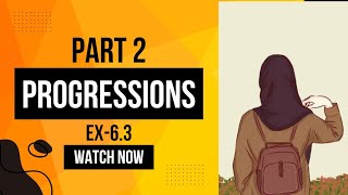 Progressions Ex63 Part2💙mathematics class10 ssc maths viralvideo education [upl. by Noiram]