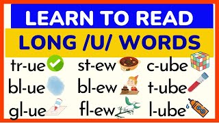 3MINUTE READING for CHILDREN  LONG SOUND  Uu   KinderGrade 1Grade 3  L12 [upl. by Marita85]