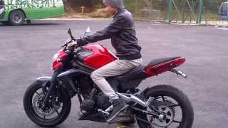 kawasaki ER6N test ride red colour [upl. by Brunelle]