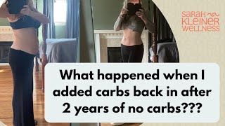 Adding Carbs after 2 years of NO CARBSWhat happened [upl. by Ennahtebazile]