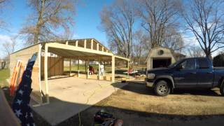 Versatube Carport to Garage conversion [upl. by Shanahan]