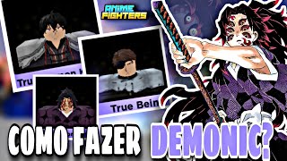 COMO FAZER os NOVOS DEMONIC do UPDATE 595 no ANIME FIGHTERS  ROBLOX [upl. by Dickman227]