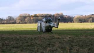 Westland Lynx skid landing on Salisbury Plain [upl. by Enicar]