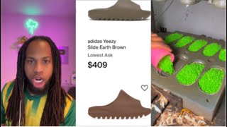 Making the Adidas Yeezy slides 99 profit 🫨 [upl. by Yenaj]