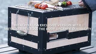 HITACHIYA EXCLUSIVE BBQ KONRO GRILL  PORTABLE CHARCOAL KONRO GRILL YAKINIKU ROBATA STYLE [upl. by Nahtanaoj696]