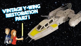 Star Wars Vintage YWing Restoration Part 1  Kenner 1983 [upl. by Maxama]