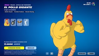 NUEVA SKIN EL POLLO GIGANTE NUEVA TIENDA FORTNITE HOY 260124  TIENDA DE FORTNITE 26 DE ENERO [upl. by Soneson]