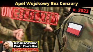 Apel Wojskowy BEZ CENZURY v 2023 Dobrowolna Zasadnicza Służba Wojskowa [upl. by Putnem]