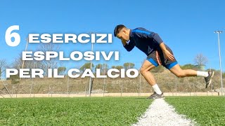 ESERCIZI ESPLOSIVI A CORPO LIBERO PER MIGLIORARE LA VELOCITÀ NEL CALCIO [upl. by Wira536]