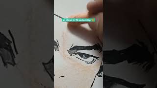 Day4 Drawing Masao from shinchan into Anime version😍❤ shorts youtubeshorts anime drawing [upl. by Osmund]