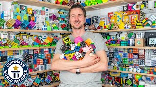 My Crazy Cube Collection  Guinness World Records [upl. by Eilesor]