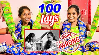 100 Lays eating challenge ❌ Gone Wrong 🚫 Chattambees [upl. by Alenson]