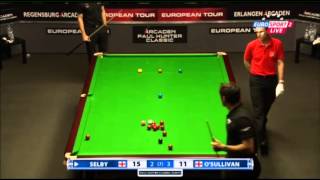 Ronnie OSullivan  Mark Selby Frame 6 Snooker Paul Hunter Classic 2013  Semi Final [upl. by Refotsirk]