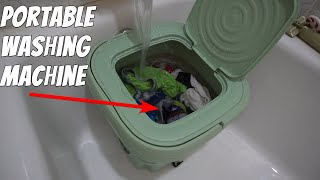 Portable Foldable Mini Washing Machine Review [upl. by Whitford]