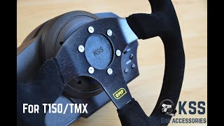 Thrustmaster T150T150RSTMXTMX PRO  custom aftermarket wheel swap [upl. by Amocat]