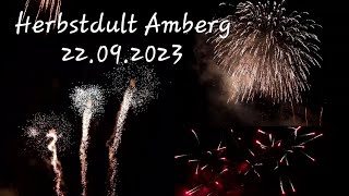 4K Herbstdult Amberg 22092023  Eröffnungsfeuerwerk [upl. by Catharina]