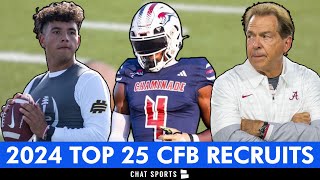 Top 25 Recruits In 2024 College Football Recruiting Class amp Where They Committed Before Signing Day [upl. by Anayet]