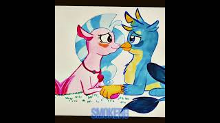 Spike x Rarity Gallus x Silverstream mlp [upl. by Antipus]