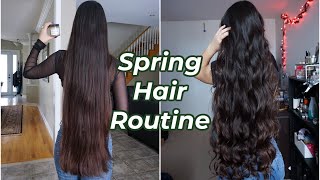 My Spring Hair Care Routine ♡ [upl. by Dodd]