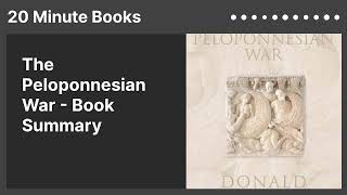 The Peloponnesian War  Book Summary [upl. by Aerbua]