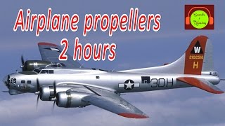 AIRPLANE PROPELLER SOUND EFFECT FOR SLEEPING  BROWN NOISE FOR RELAXING 🎧✈️😴 whitenoise B17sound [upl. by Anekam]