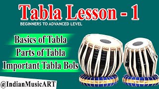 Learn Tabla Lesson  1  Basics of Tabla Parts Important Bols [upl. by Terra]