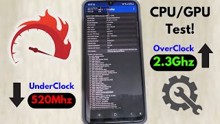 Android CPUGPU Underclock Vs Overclock Extreme Test [upl. by Yelyk]