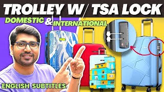 Best Trolley Bags With TSA Lock⚡Best Trolley Bags In India 2024⚡Best Trolley Bag Under 3000 In India [upl. by Llahsram]