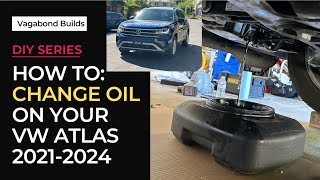 DIY in detail VW Atlas Oil Change  Filter replacement on a 20L [upl. by Neret]