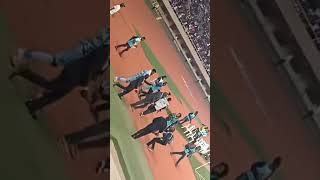 Watch  Manchester United goalkeeper Onana give out his gloves to his Ugandan fans at Namboole [upl. by Joris589]