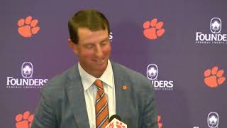 Clemson 59 NC State 35 Dabo Swinney postgame reaction pt 2 [upl. by Sidoon]