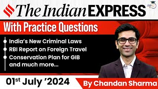 Indian Express Editorial Analysis by Chandan Sharma  1 July 2024  UPSC Current Affairs 2024 [upl. by Hiltan530]