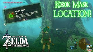 Korok Mask GuideLocation  Zelda Breath of the Wild quotThe Master Trialsquot DLC 1 [upl. by Nol]