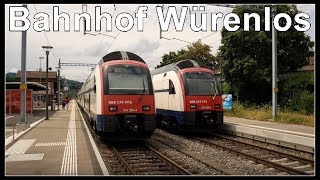 Der kleiner Bahnhof von Würenlos Kanton Aargau Schweiz 2018 [upl. by Xad]