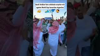 Saudi Arabia fans celebrate stunning World Cup win vs Argentina [upl. by Am]