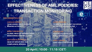 Effectiveness of AML policies Transaction monitoring [upl. by Lerrad642]