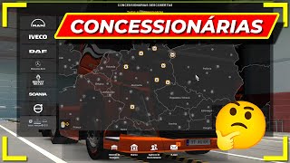 COMO ENCONTRAR AS CONCESSIONÁRIAS NO EURO TRUCK SIMULATOR 2 [upl. by Camey730]