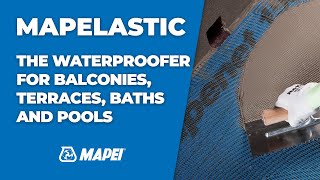 Waterproofing balconies terraces baths and pools  Tutorial [upl. by Swithbart]