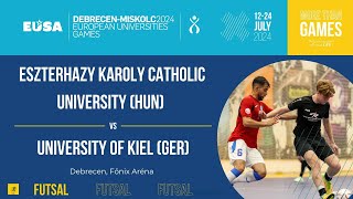 Futsal Men  Eszterhazy Karoly Catholic University HUN  University of Kiel GER [upl. by Femmine]