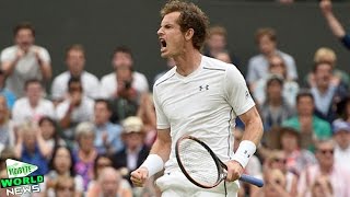 Andy Murray Beats Vasek Pospisil to Reach Wimbledon Semis [upl. by Mayor]