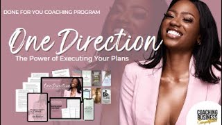 PLR Course  Done For You Coaching Program  One Direction The Power of Executing Your Plans [upl. by Edie]