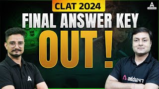 CLAT 2024 Final Answer Key Out  CLAT Answer Key 2024  CLAT 2024 Expected Cut Off  CLAT Answer Key [upl. by Araem]