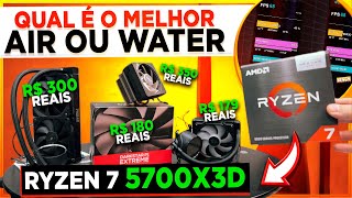 Qual Cooler colocar no Ryzen 7 5700X3D Water Cooler 240 e 120 🔥 Air Cooler [upl. by Davena]