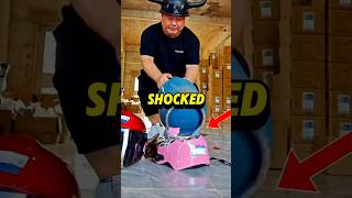 Seller Smashes Helmets 💥 shorts [upl. by Ellerahc]