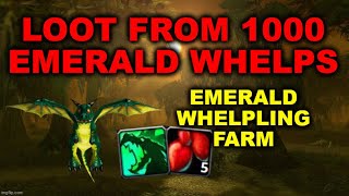 1000 EMERALD WHELPLINGS WOW CLASSIC GOLD FARM [upl. by Ennairek]