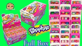 Shopkins Stack Challenge  Full Complete Season 4 Box of 30 Surprise Blind Bags  Cookieswirlc [upl. by Eivod]