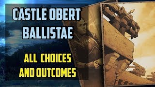 Castle Obert Ballistae All choices  Thronebreaker the Witcher Tales  Enemy Line [upl. by Naillimxam329]