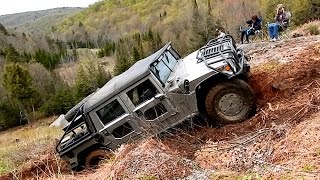 EXTREME 4x4 OffRoad Hummer H1 Fighting with Muddy Hill in 4x4 Off Road rally [upl. by Yee]