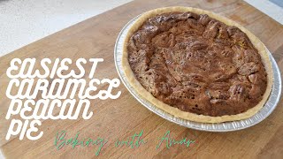 Easiest Caramel Pecan Pie  Step by Step [upl. by Gizela]